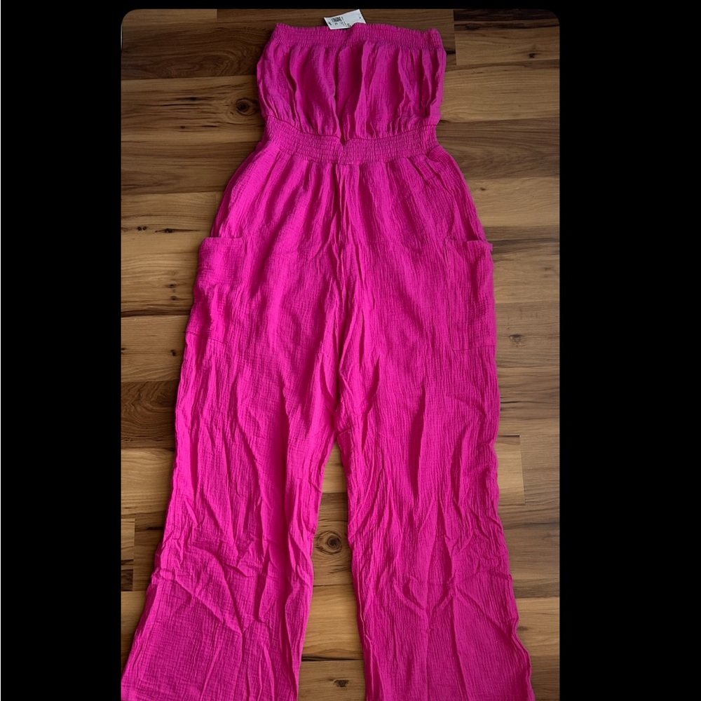 Forever 21 Vibrant Pink Jumpsuit